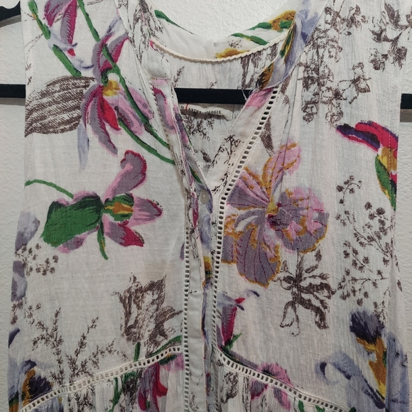 Anthropologie Nia Tunic Top Floral Medium - Picture 5 of 16